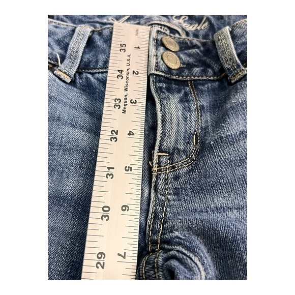 American Eagle Outfitters Artist Cropped Light Wash Stretch Womens Size 0 Reg - Picture 6 of 7